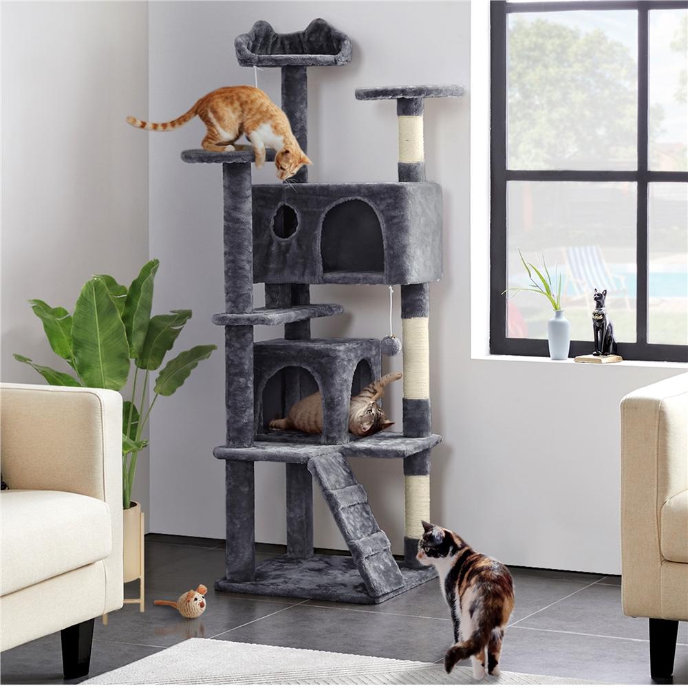 Katzen-Kratzbaum, 158 cm für Haustiere und Zuhause – Detailansicht 9