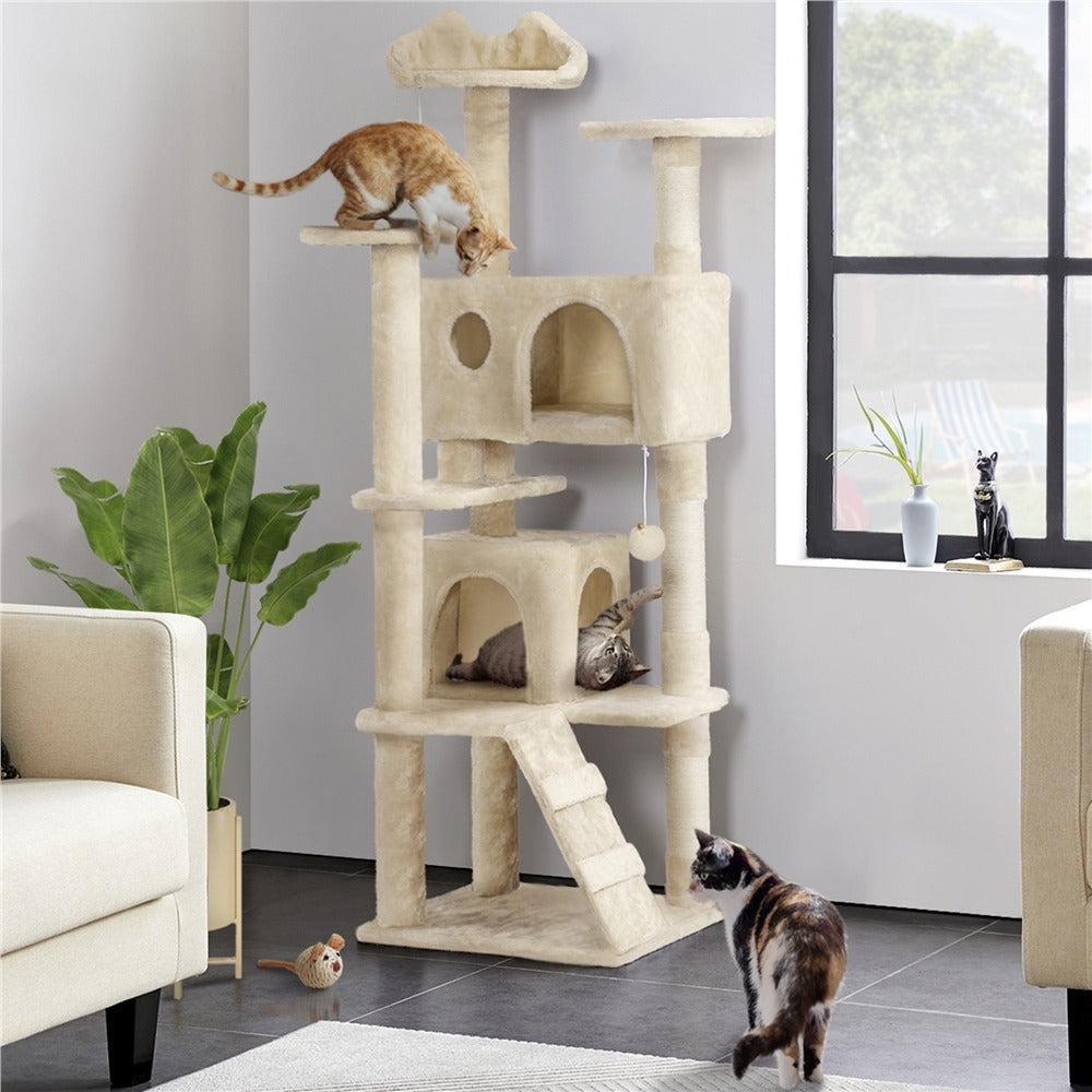 Katzen-Kratzbaum, 158 cm für Haustiere und Zuhause – Detailansicht 17