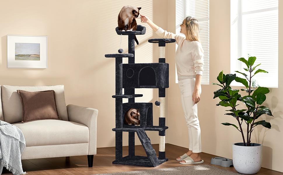 Katzen-Kratzbaum, 158 cm für Haustiere und Zuhause – Detailansicht 21