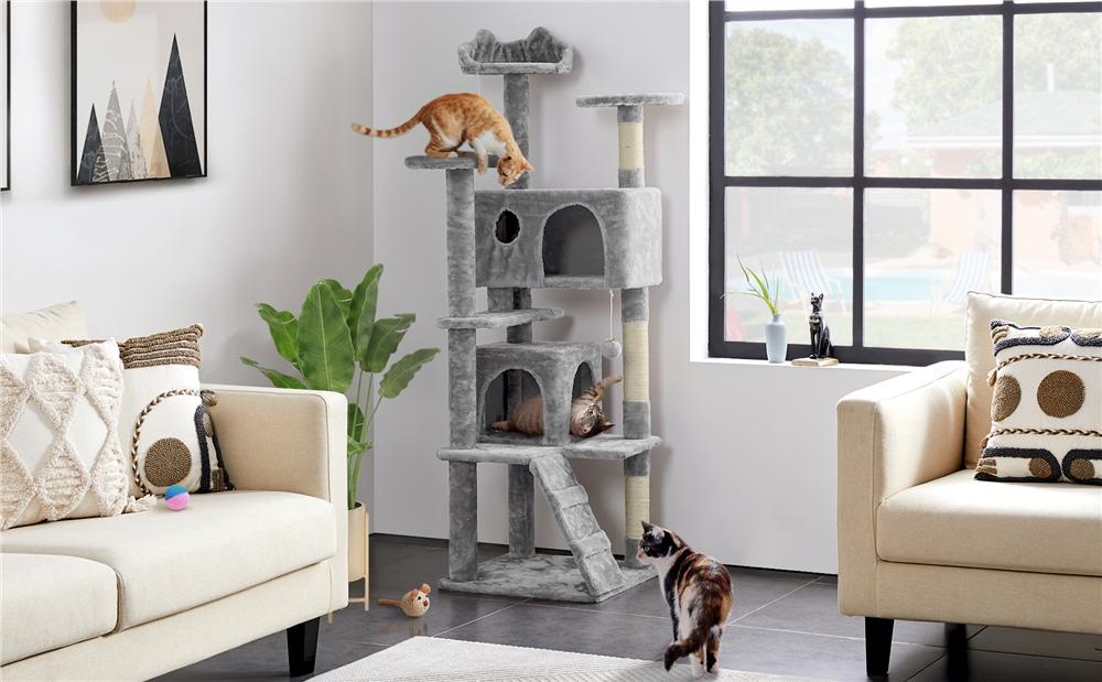 Katzen-Kratzbaum, 158 cm für Haustiere und Zuhause – Detailansicht 24