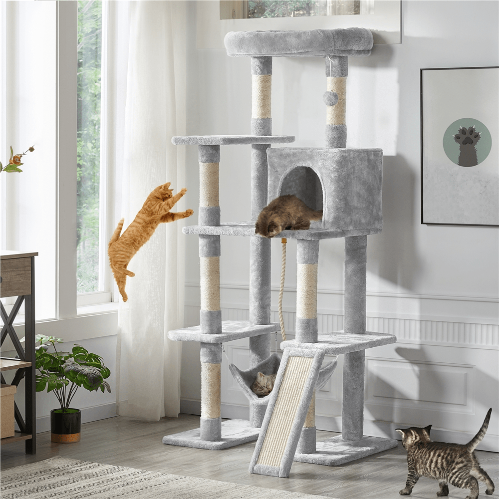 Katzen-Kratzbaum, 160cm für Haustiere und Zuhause – Detailansicht 5