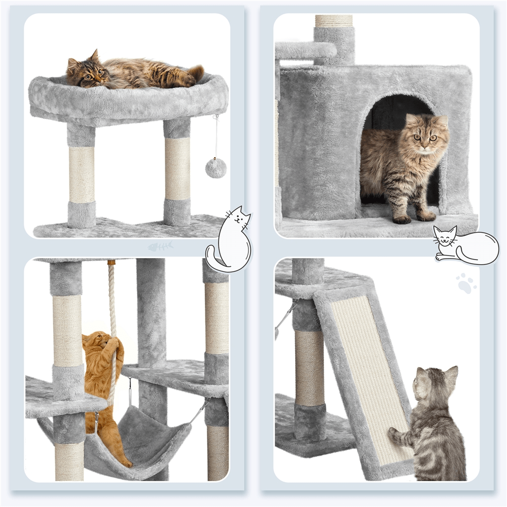 Katzen-Kratzbaum, 160cm für Haustiere und Zuhause – Detailansicht 7