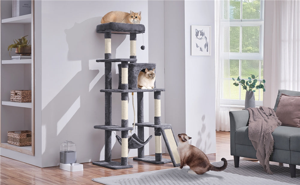 Katzen-Kratzbaum, 160cm für Haustiere und Zuhause – Detailansicht 14