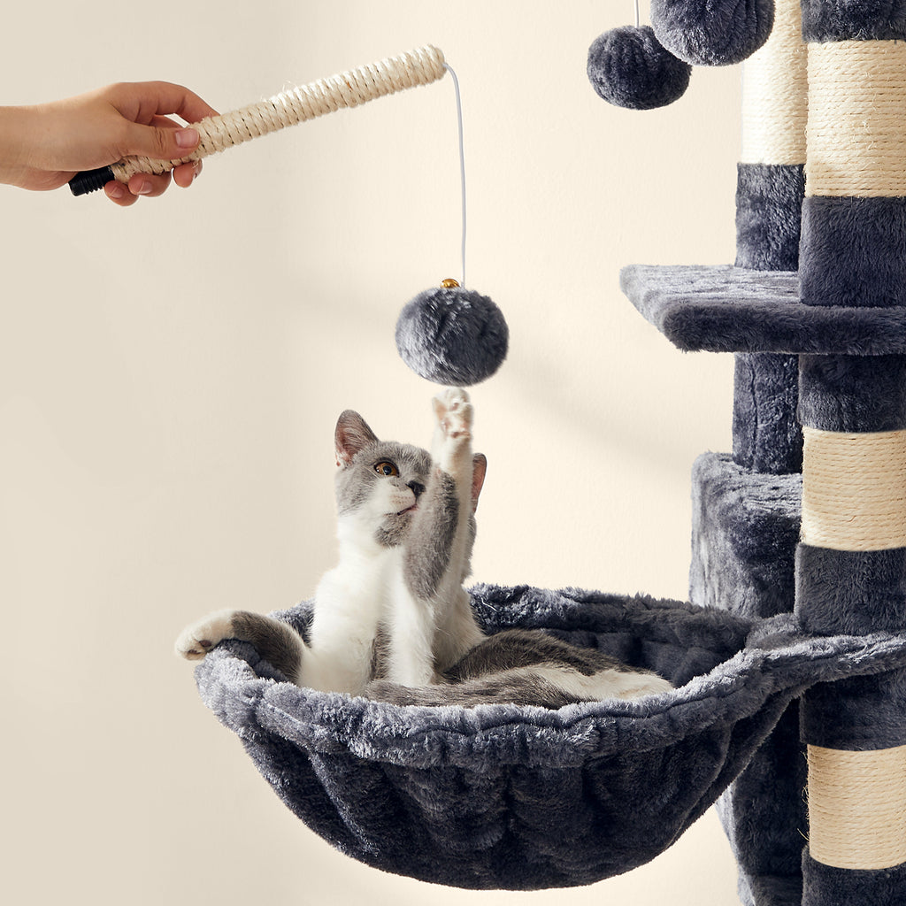 Katzen-Kratzbaum, 164cm für Haustiere und Zuhause – Detailansicht 12