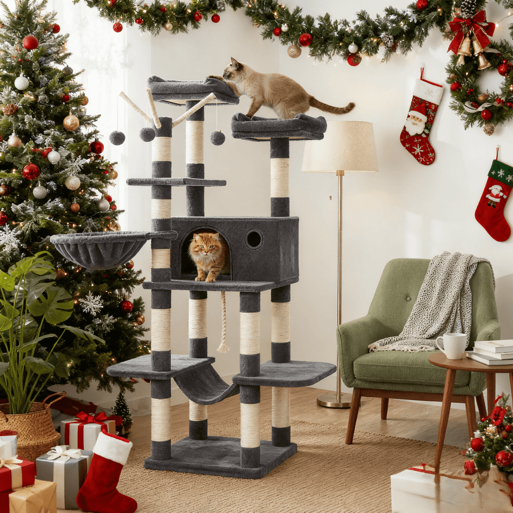 Katzen-Kratzbaum, 164cm für Haustiere und Zuhause – Detailansicht 15