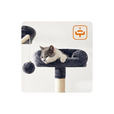 Katzen-Kratzbaum, 164cm für Haustiere und Zuhause – Detailansicht 23