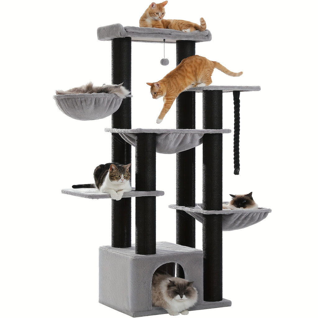 Katzen-Kratzbaum, 170 cm für Haustiere und Zuhause – Detailansicht 8