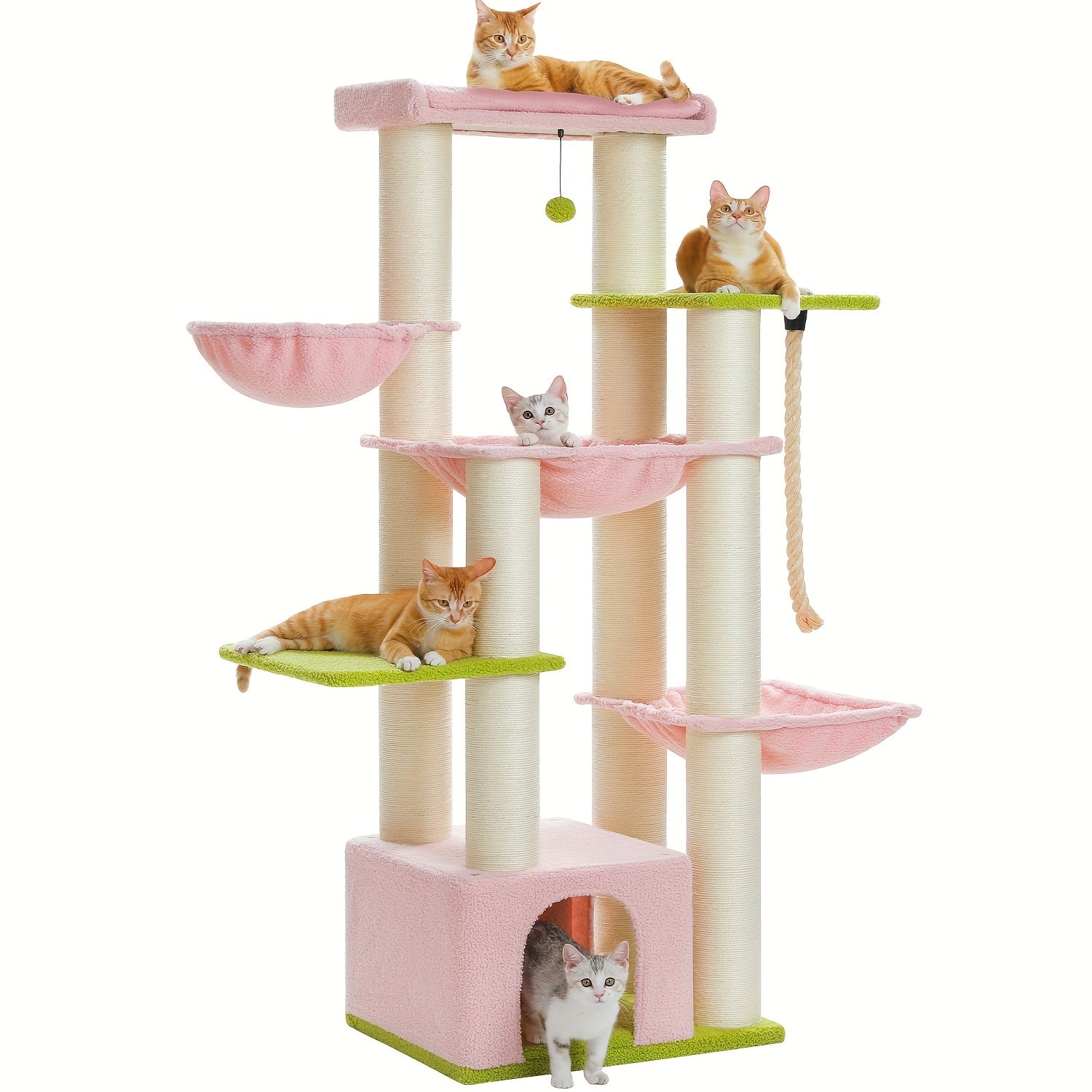 Katzen-Kratzbaum, 170 cm für Haustiere und Zuhause – Detailansicht 10