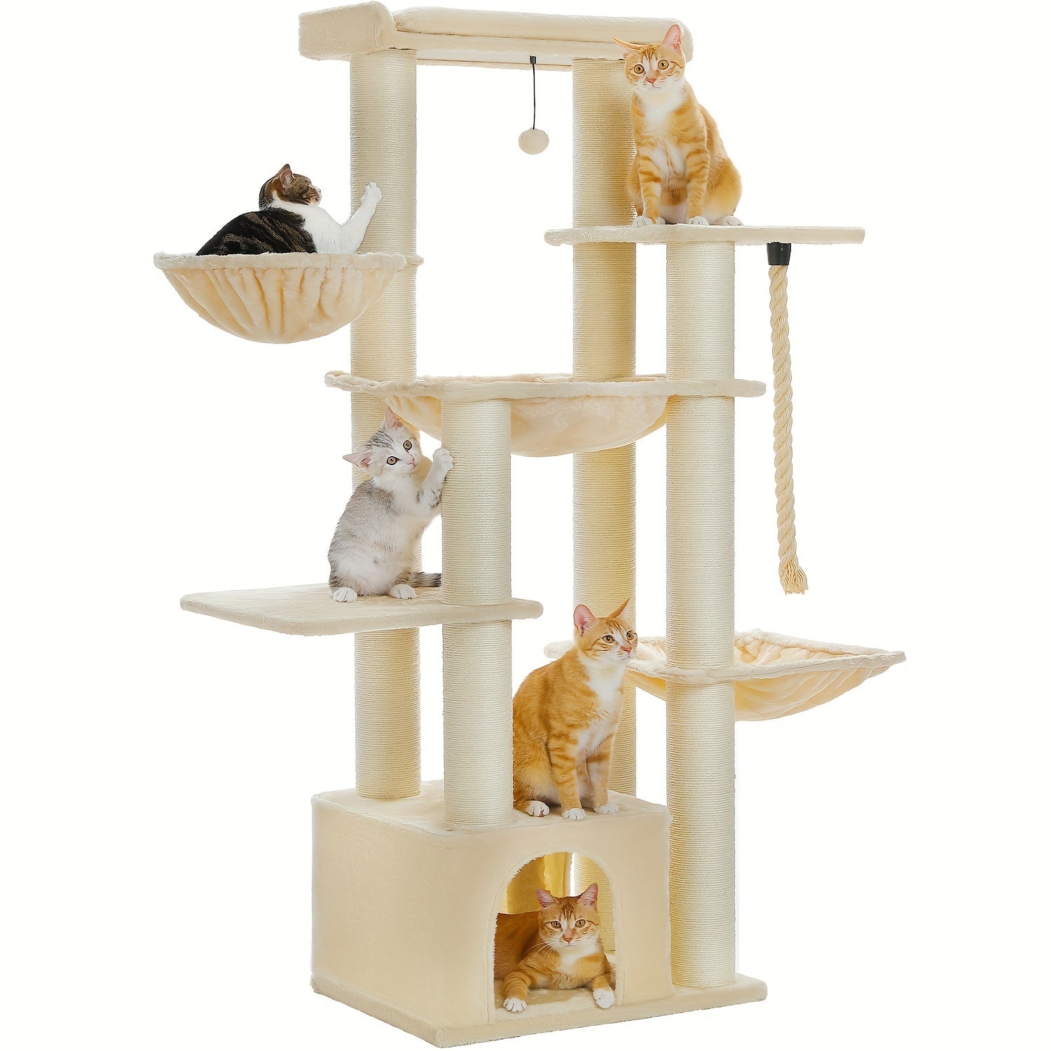 Katzen-Kratzbaum, 170 cm für Haustiere und Zuhause – Detailansicht 19