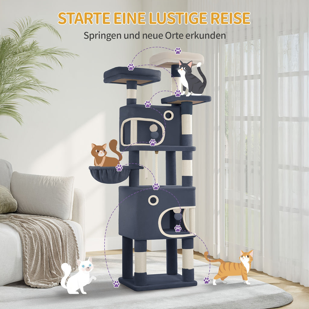 Katzen-Kratzbaum, 180cm für Haustiere und Zuhause – Detailansicht 2