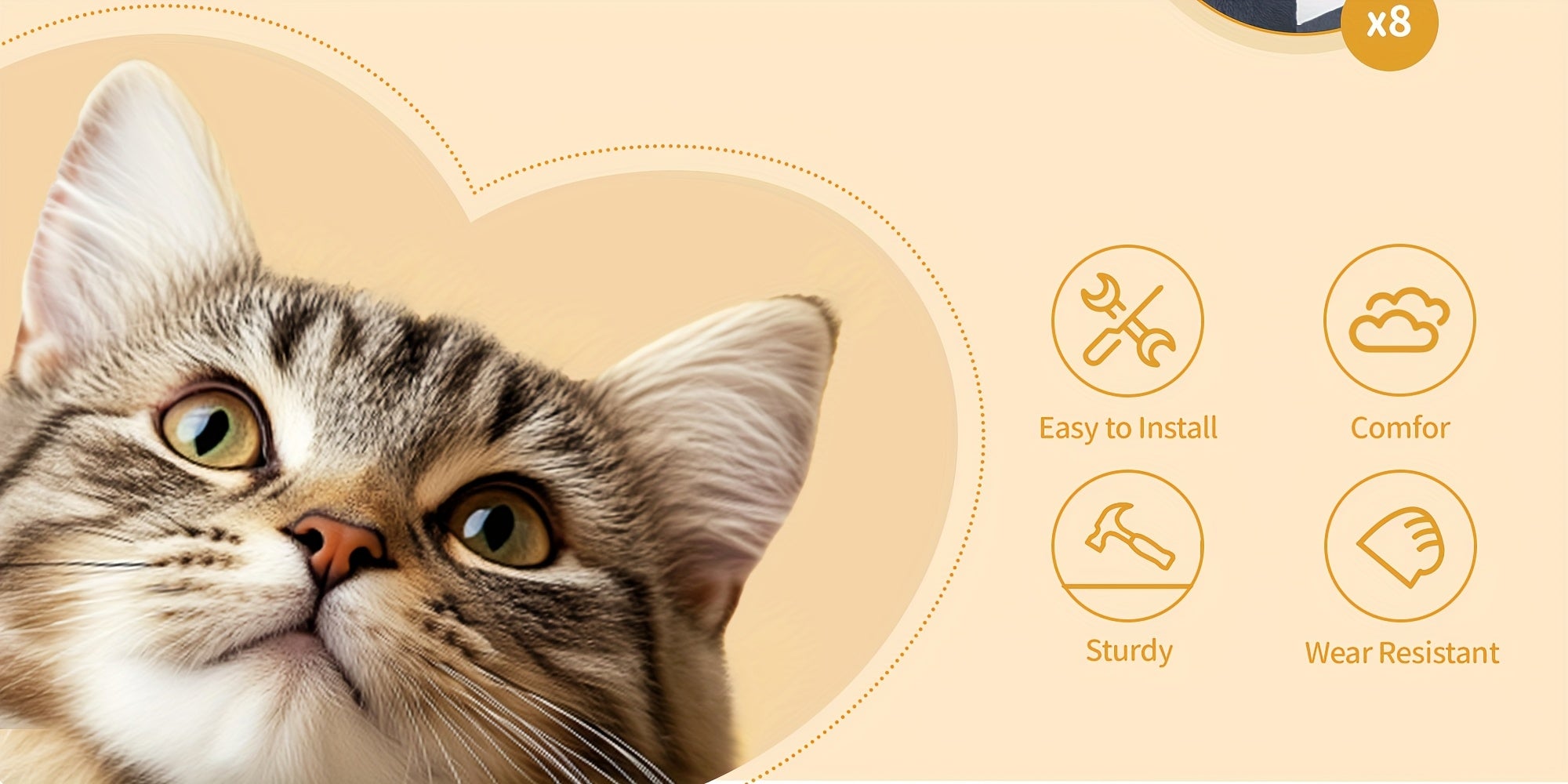 Katzen-Kratzbaum, 180cm für Haustiere und Zuhause – Detailansicht 15