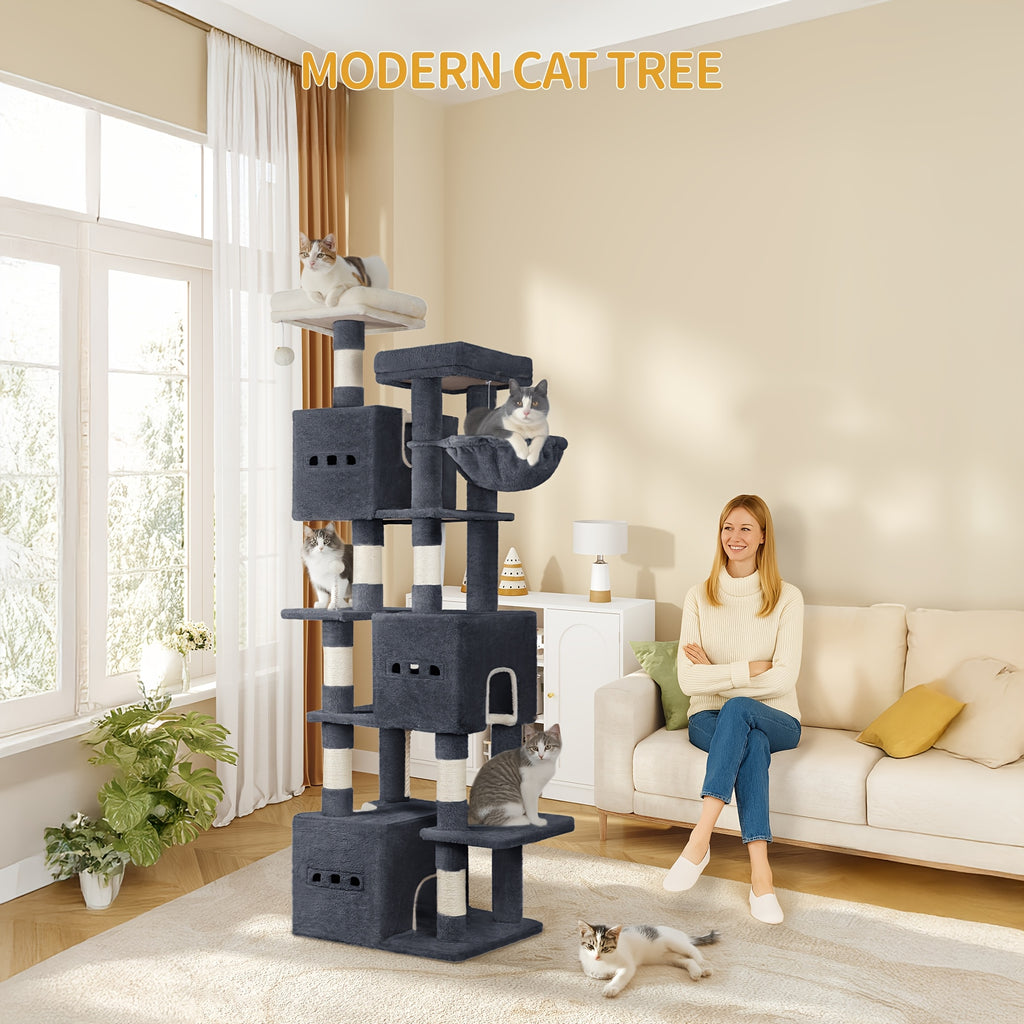 Katzen-Kratzbaum, 193 cm für Haustiere und Zuhause – Hauptansicht