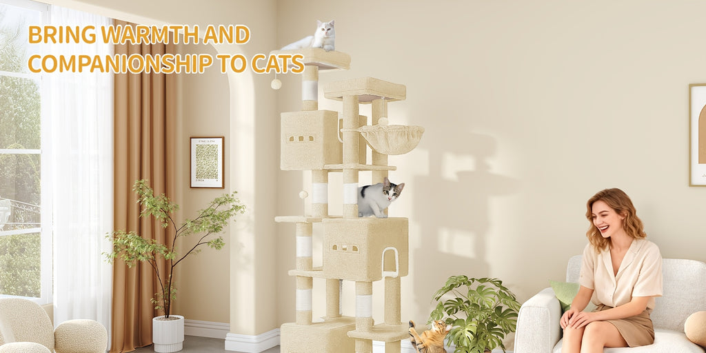 Katzen-Kratzbaum, 193 cm für Haustiere und Zuhause – Detailansicht 13