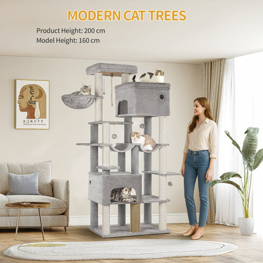 Katzen-Kratzbaum, 200cm für Haustiere und Zuhause – Detailansicht 10