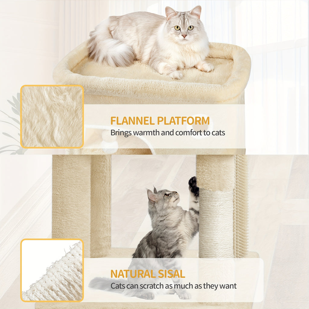 Katzen-Kratzbaum, 203 cm für Haustiere und Zuhause – Detailansicht 3