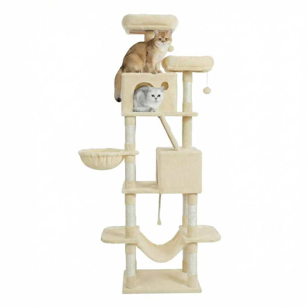 Katzen-Kratzbaum, 206 cm für Haustiere und Zuhause – Detailansicht 17