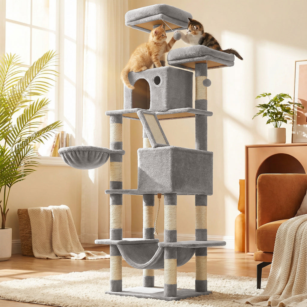 Katzen-Kratzbaum, 206 cm für Haustiere und Zuhause – Detailansicht 19