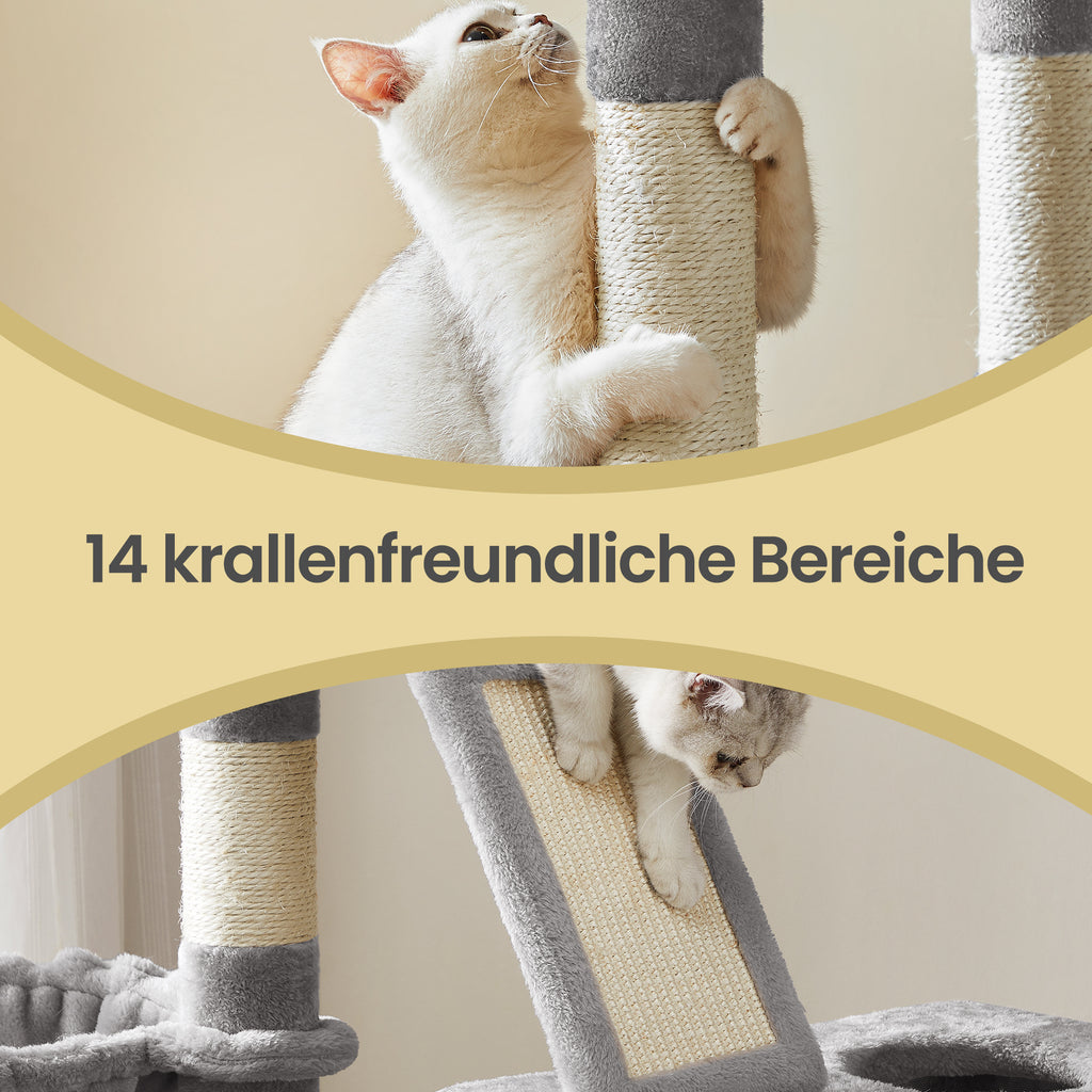 Katzen-Kratzbaum, 206 cm für Haustiere und Zuhause – Detailansicht 23