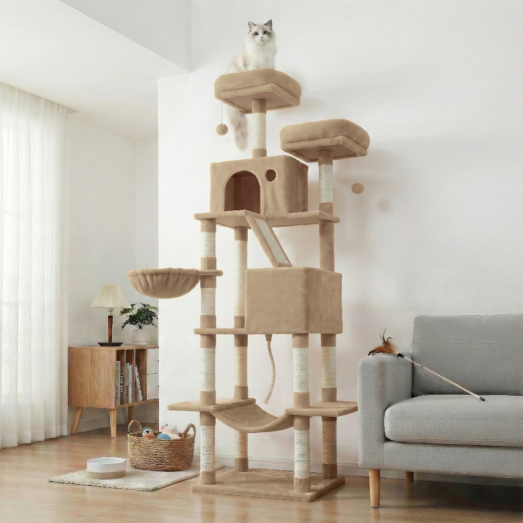 Katzen-Kratzbaum, 206 cm für Haustiere und Zuhause – Detailansicht 26