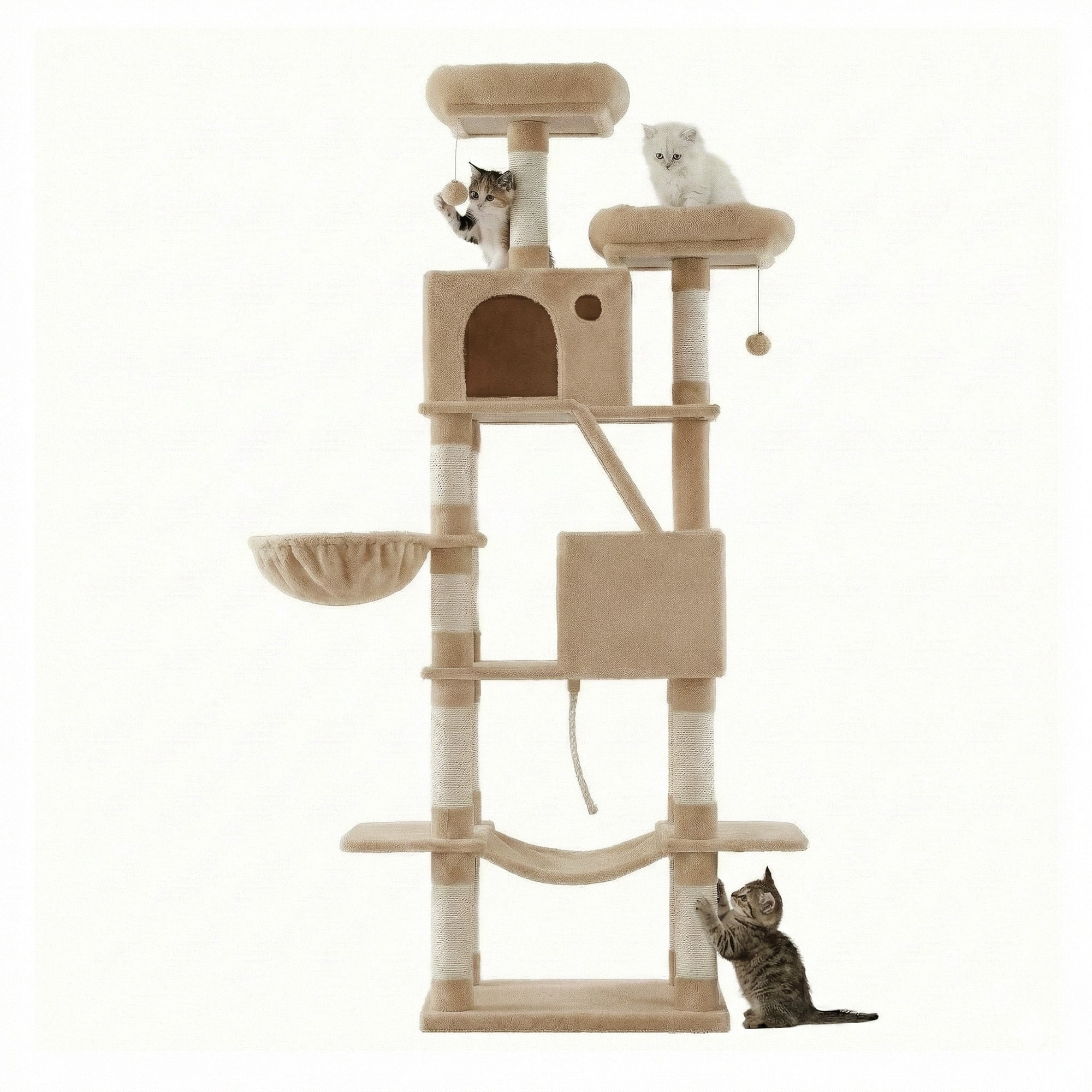 Katzen-Kratzbaum, 206 cm für Haustiere und Zuhause – Detailansicht 32