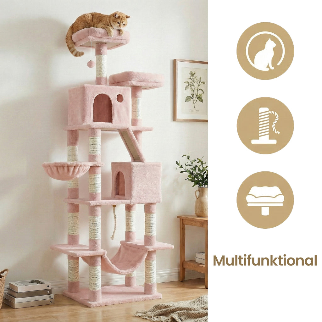 Katzen-Kratzbaum, 206 cm für Haustiere und Zuhause – Detailansicht 39