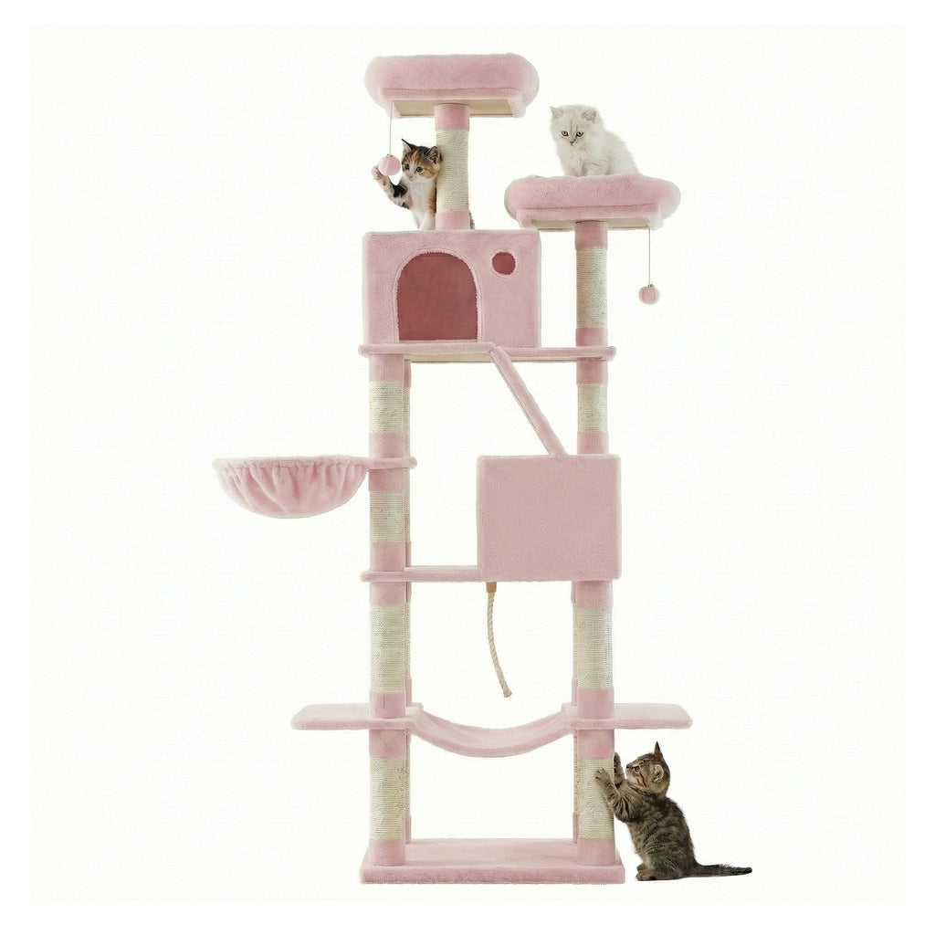 Katzen-Kratzbaum, 206 cm für Haustiere und Zuhause – Detailansicht 40