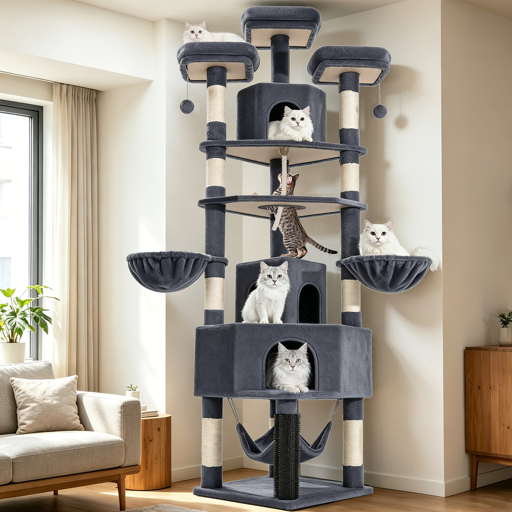 Katzen-Kratzbaum, 220 cm für Haustiere und Zuhause – Detailansicht 10