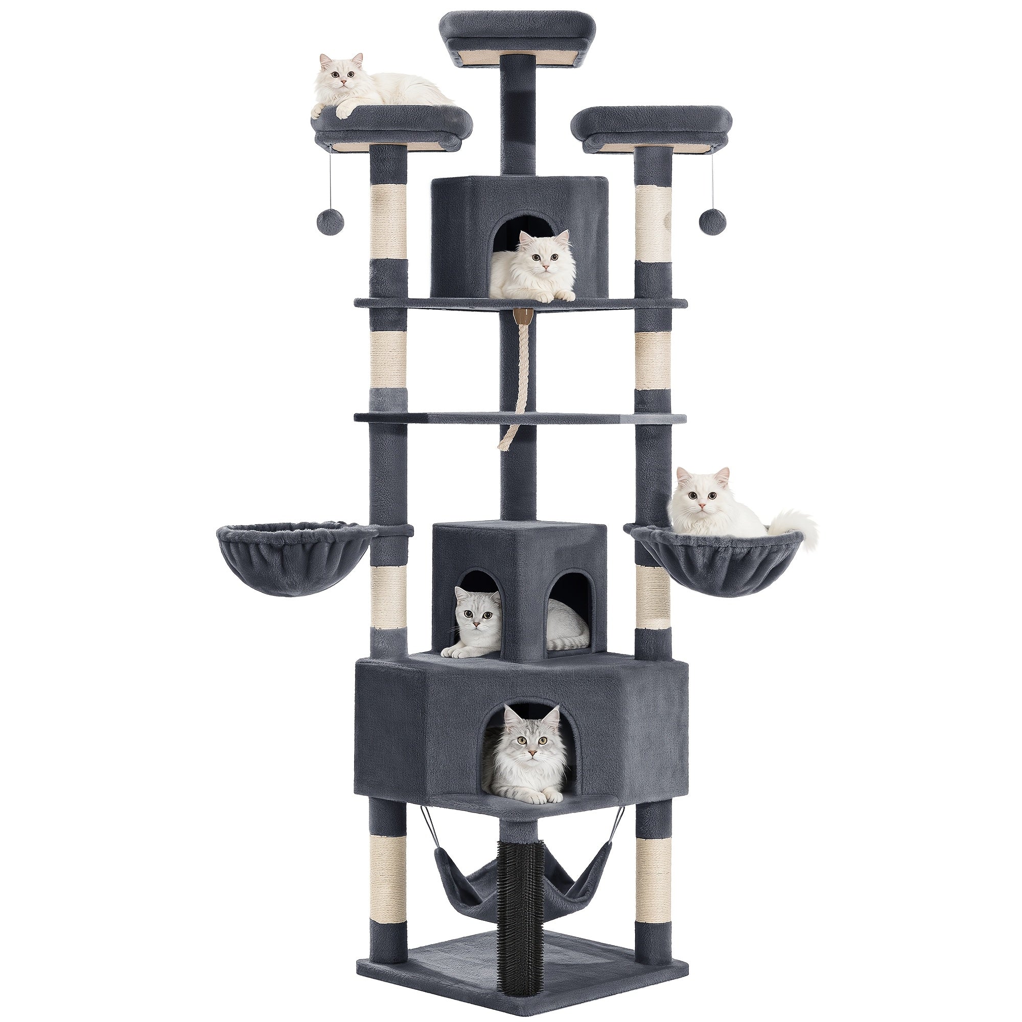 Katzen-Kratzbaum, 220 cm für Haustiere und Zuhause – Detailansicht 11