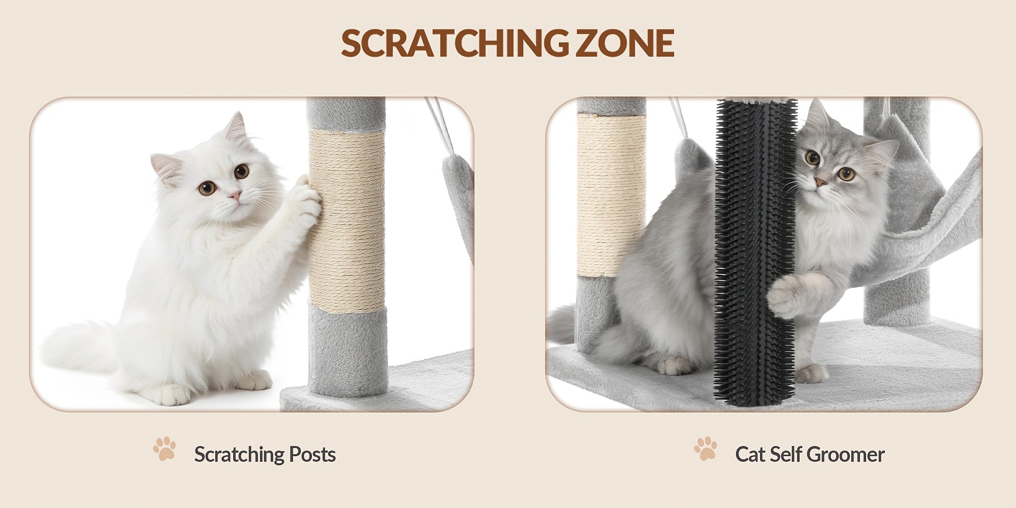 Katzen-Kratzbaum, 220 cm für Haustiere und Zuhause – Detailansicht 18