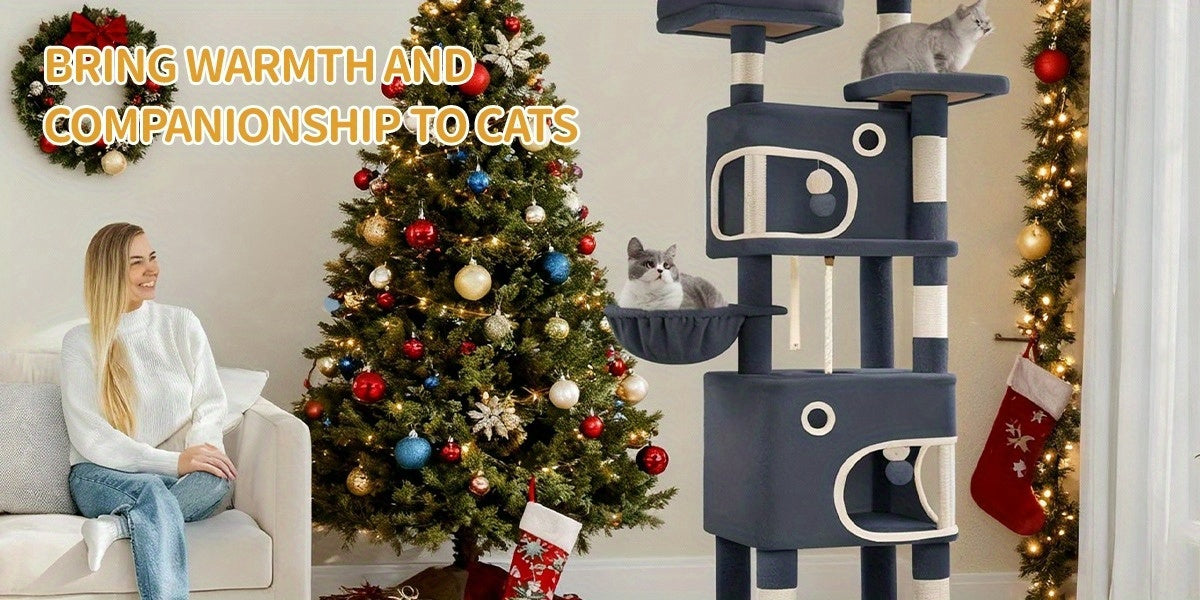 Katzen-Kratzbaum, 3 Plattformen für Zuhause und Katzen verschiedener Größen – Detailansicht 11