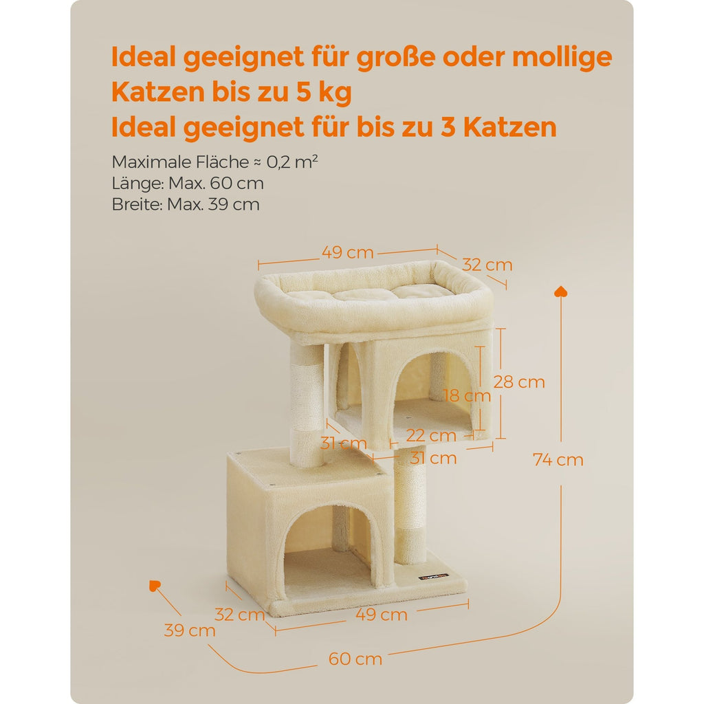 Katzen-Kratzbaum, 74 cm für Zuhause – Detailansicht 13