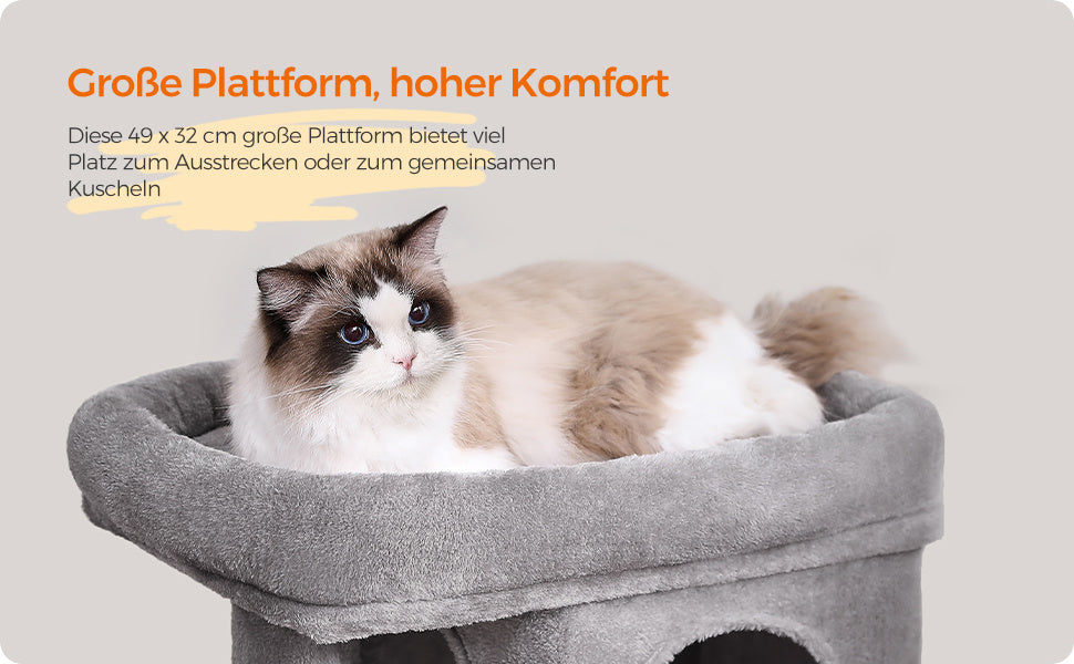 Katzen-Kratzbaum, 74 cm für Zuhause – Detailansicht 16