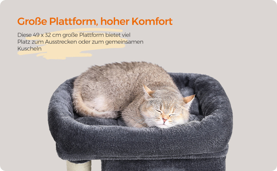 Katzen-Kratzbaum, 74 cm für Zuhause – Detailansicht 22