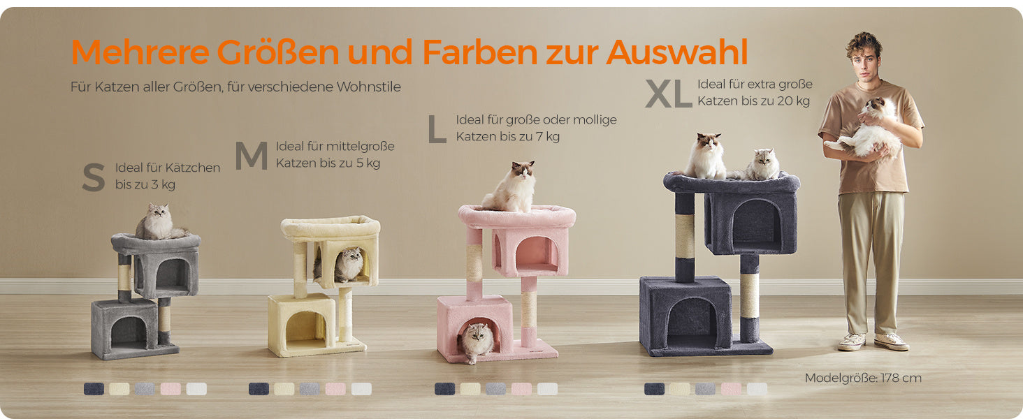 Katzen-Kratzbaum, 74 cm für Zuhause – Detailansicht 27