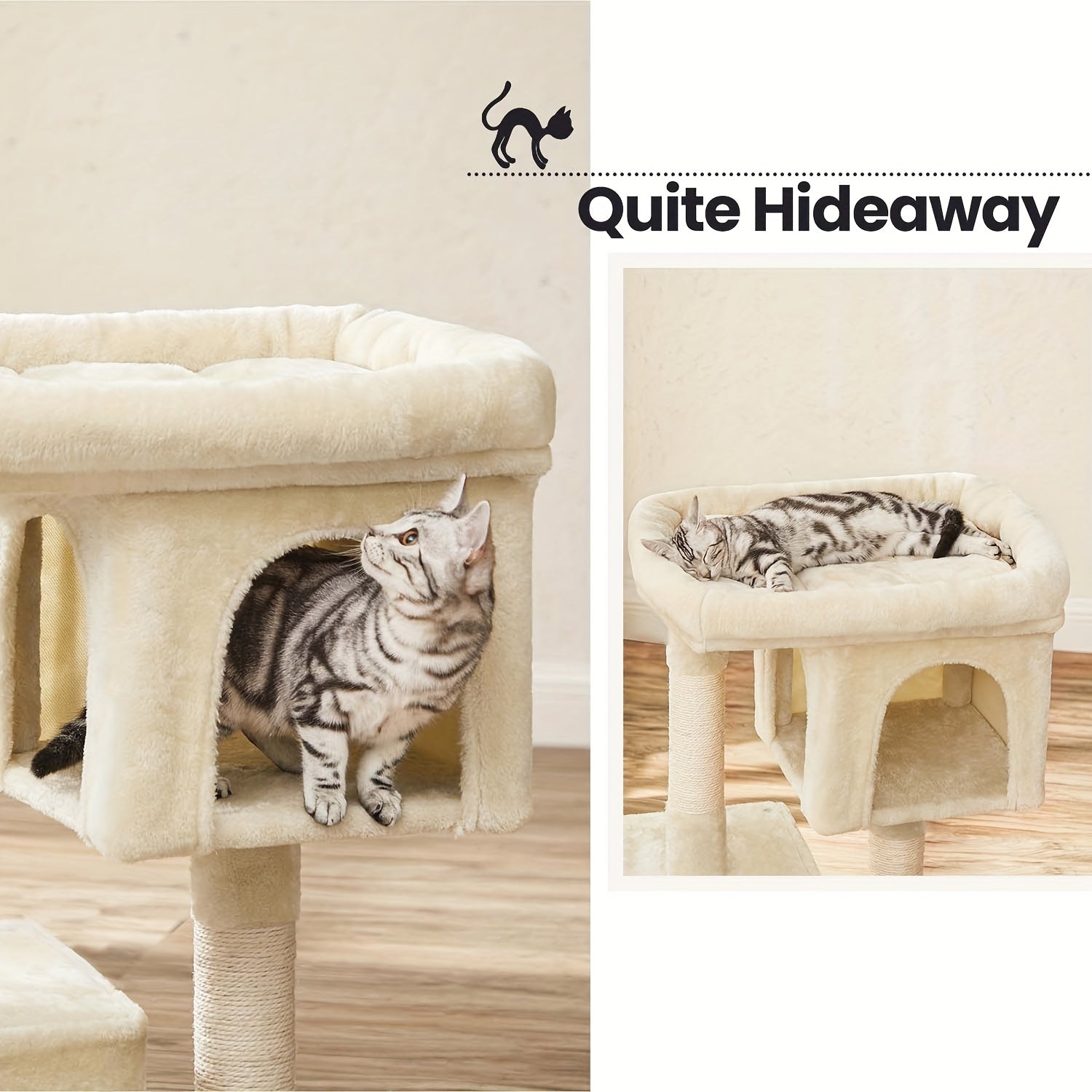 Katzen-Kratzbaum, 84 cm für Haustiere und Zuhause – Detailansicht 6
