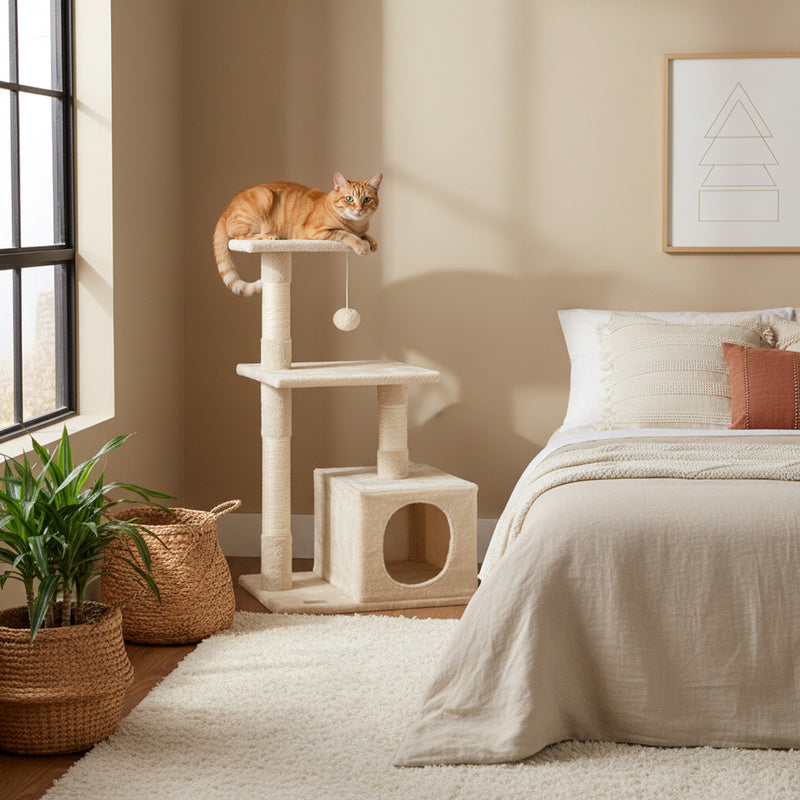 Katzen-Kratzbaum, 85 cm für Haustiere und Zuhause – Detailansicht 2