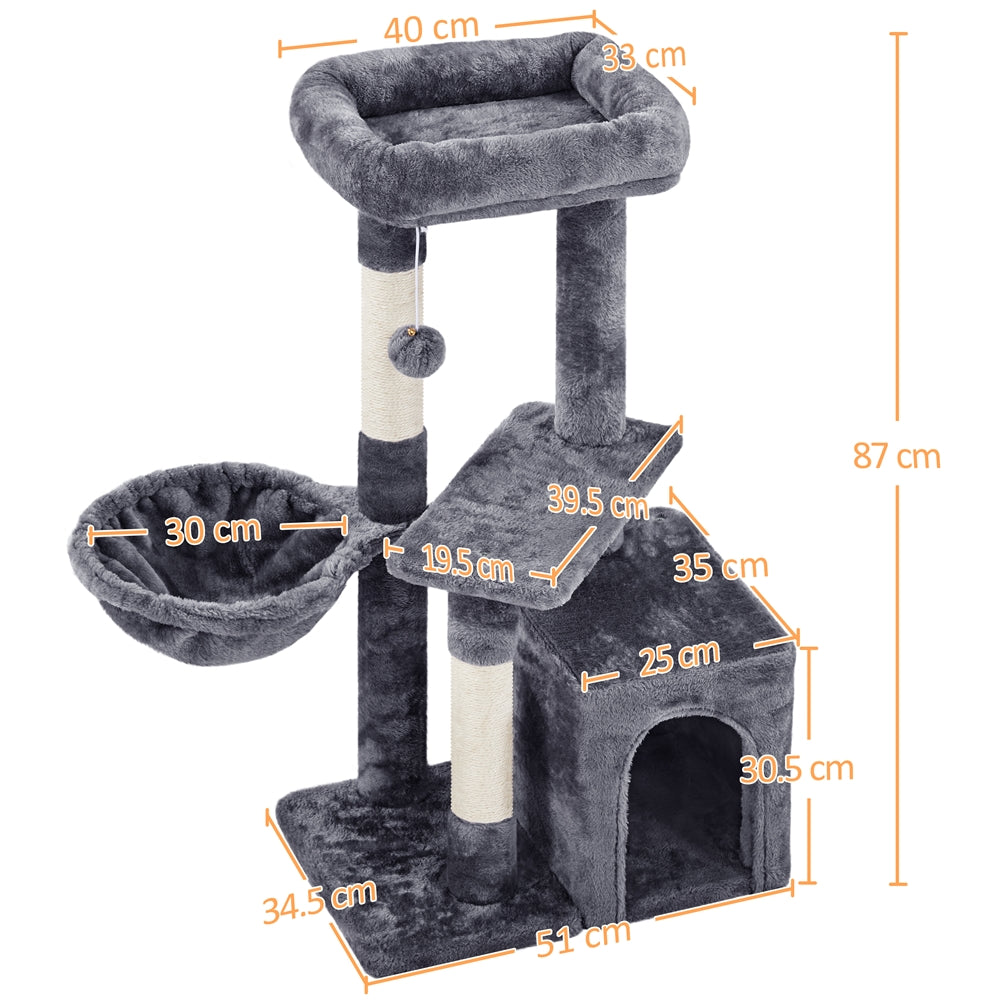 Katzen-Kratzbaum, 87 cm für Haustiere und Zuhause – Detailansicht 2