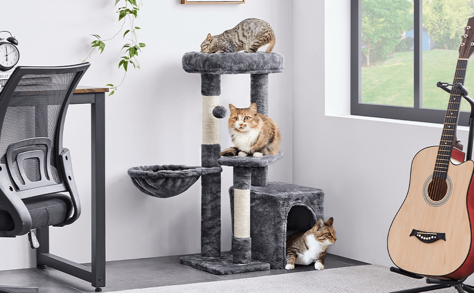 Katzen-Kratzbaum, 87 cm für Haustiere und Zuhause – Detailansicht 16