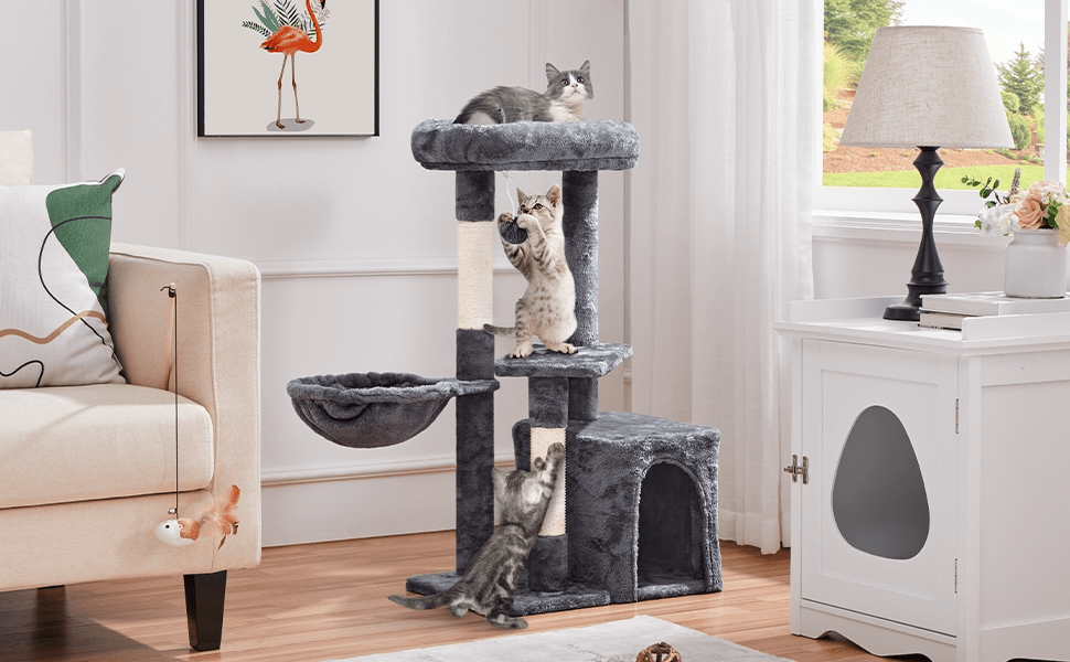 Katzen-Kratzbaum, 87 cm für Haustiere und Zuhause – Detailansicht 17