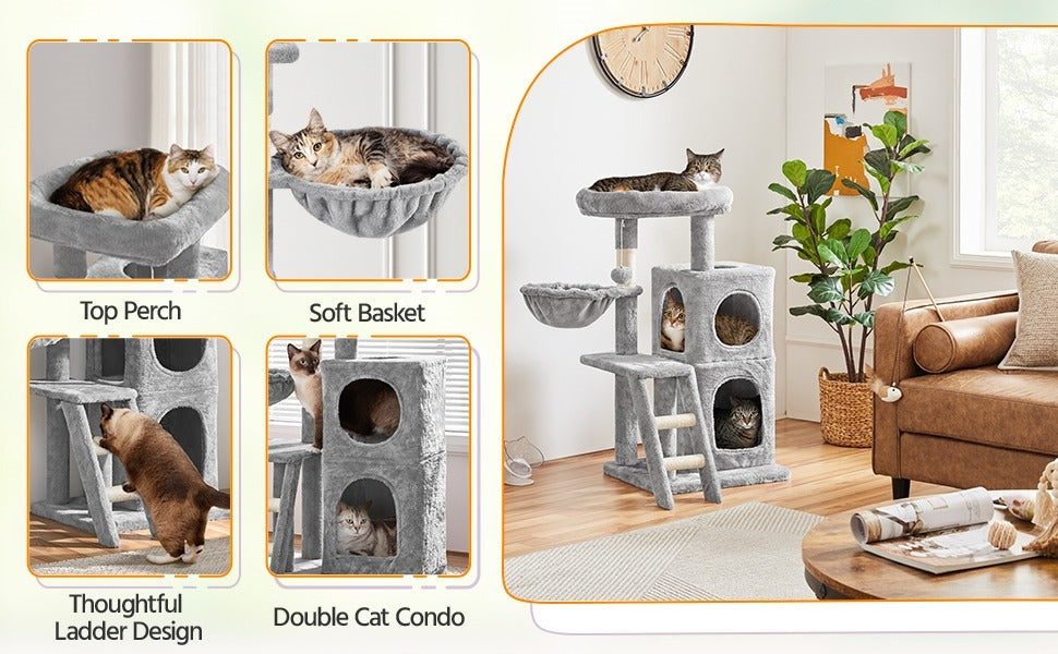Katzen-Kratzbaum, 94 cm für Haustiere und Zuhause – Detailansicht 12