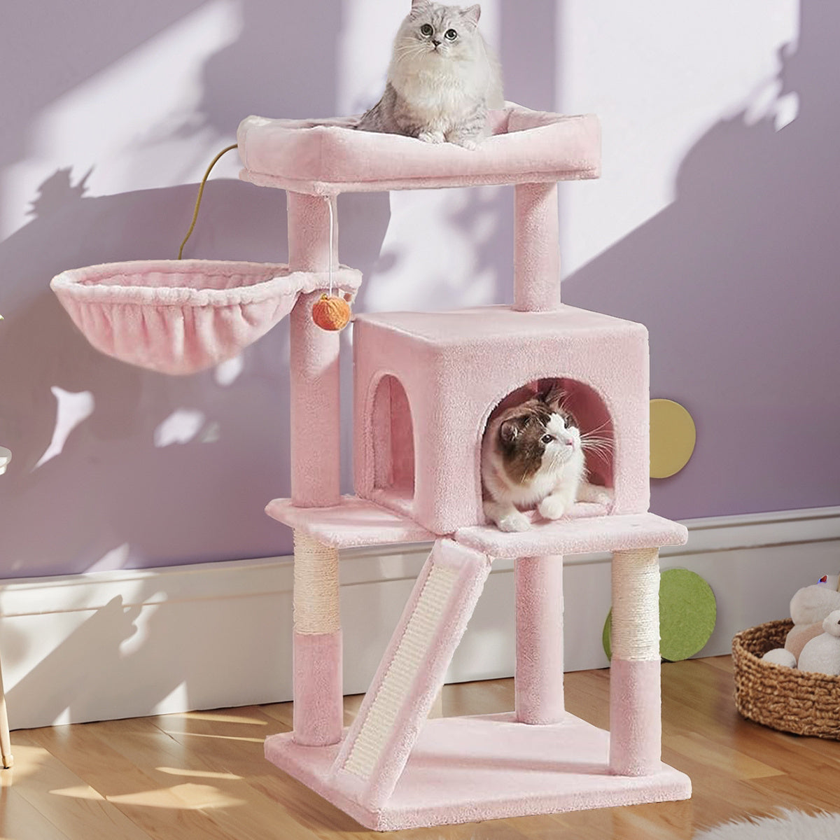Katzen-Kratzbaum, 96 cm für Haustiere und Zuhause – Detailansicht 14