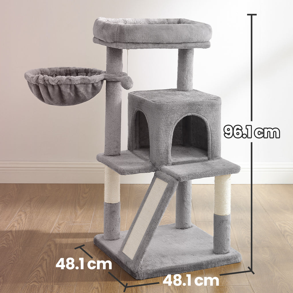 Katzen-Kratzbaum, 96 cm für Haustiere und Zuhause – Detailansicht 18