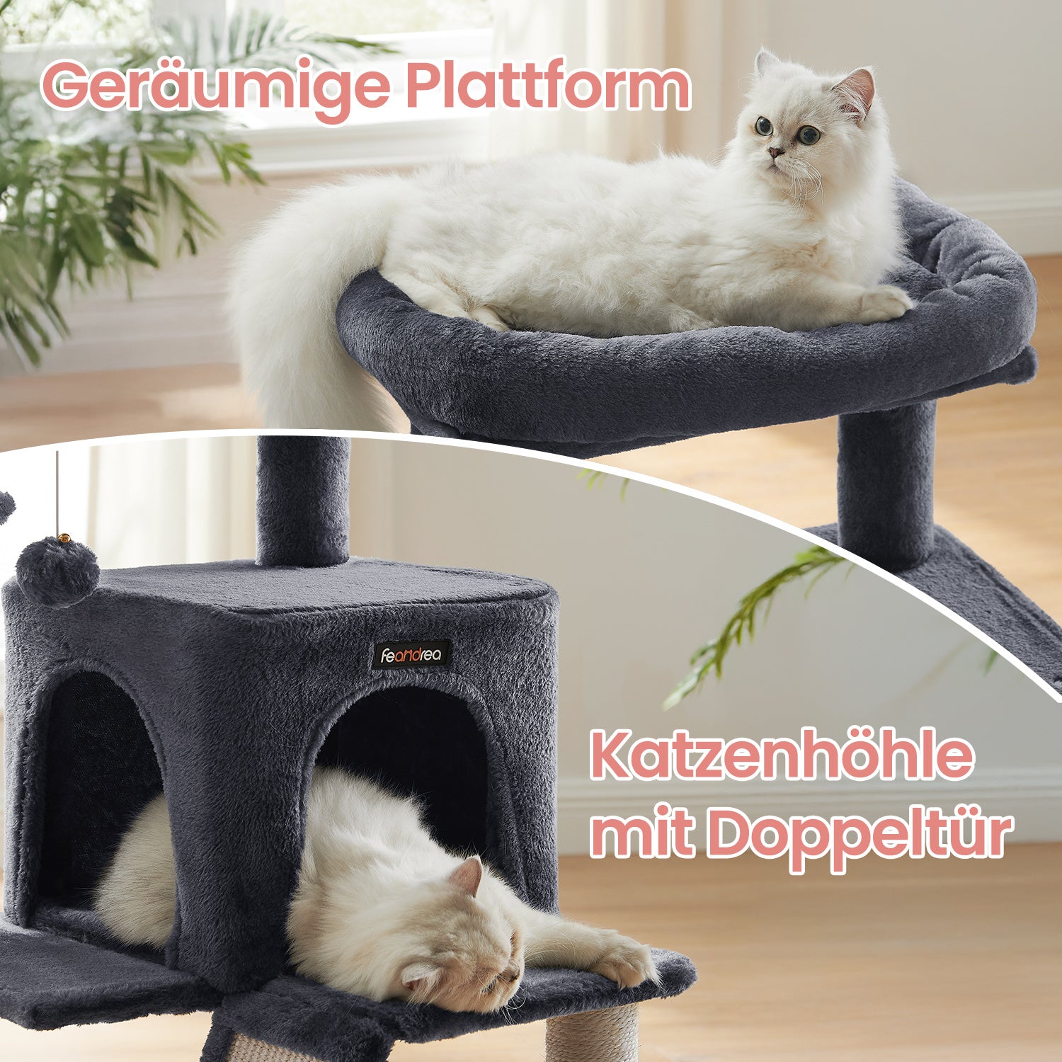 Katzen-Kratzbaum, 96 cm für Haustiere und Zuhause – Detailansicht 21