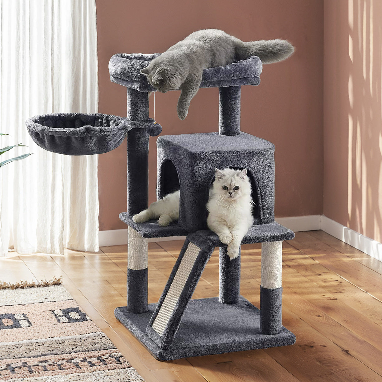 Katzen-Kratzbaum, 96 cm für Haustiere und Zuhause – Detailansicht 26