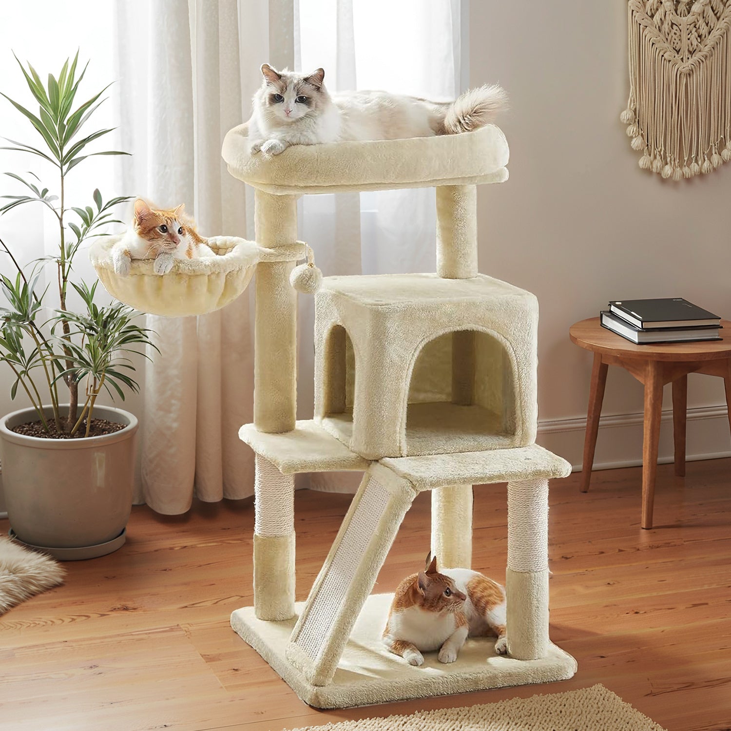 Katzen-Kratzbaum, 96 cm für Haustiere und Zuhause – Detailansicht 27