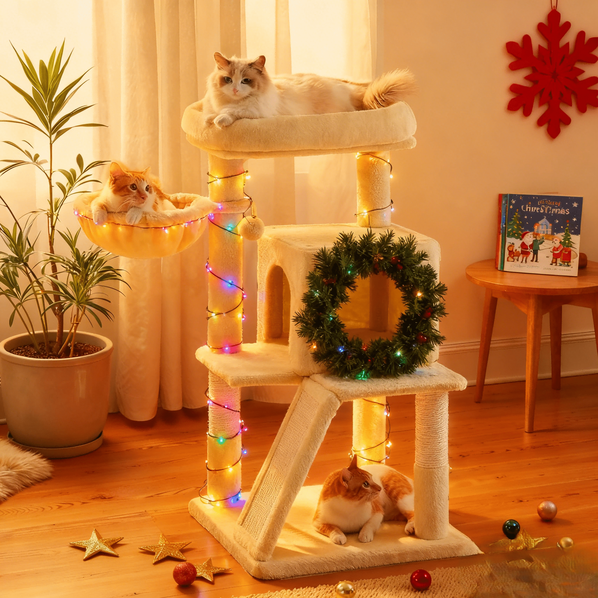 Katzen-Kratzbaum, 96 cm für Haustiere und Zuhause – Detailansicht 36