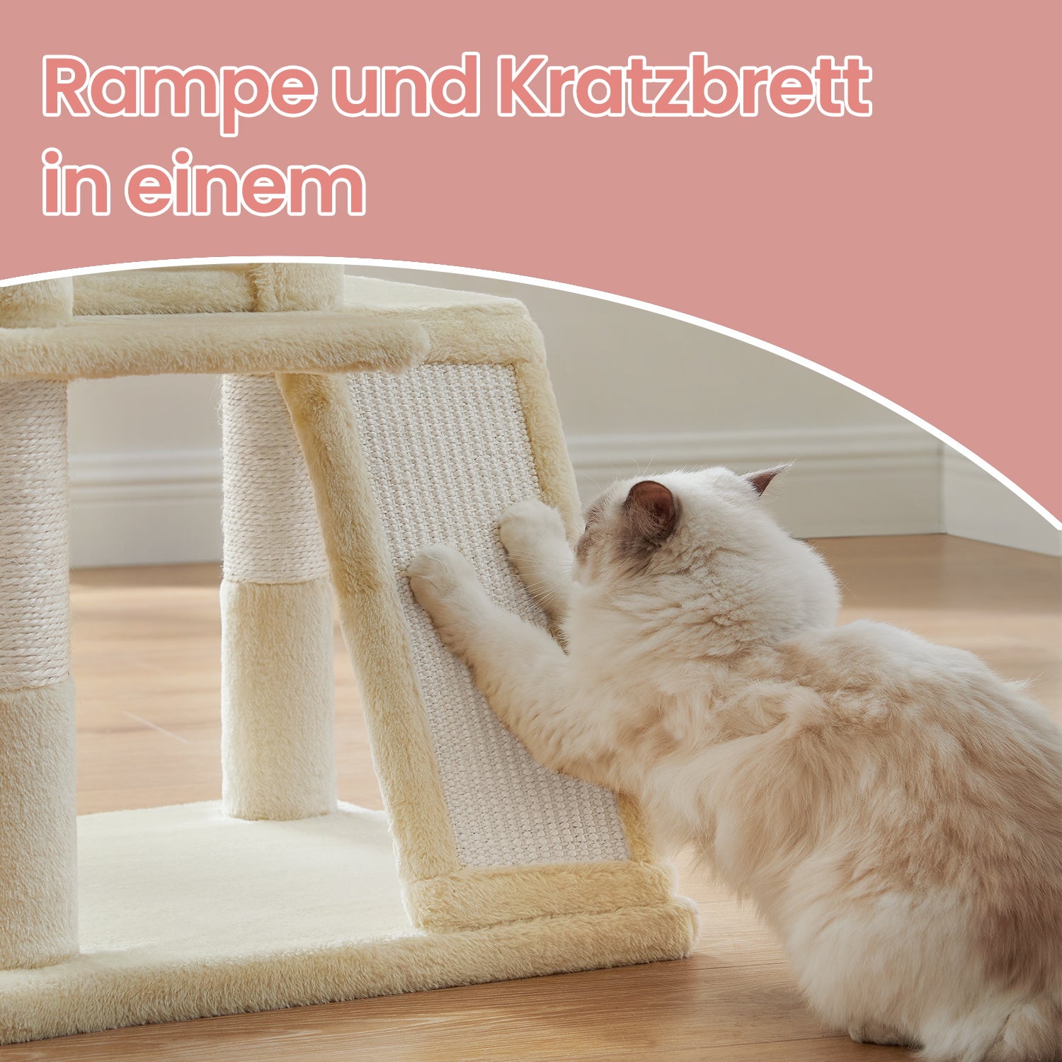 Katzen-Kratzbaum, 96 cm für Haustiere und Zuhause – Detailansicht 41