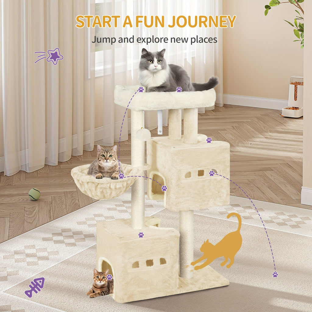 Katzen-Kratzbaum, 98 cm für Haustiere und Zuhause – Detailansicht 9