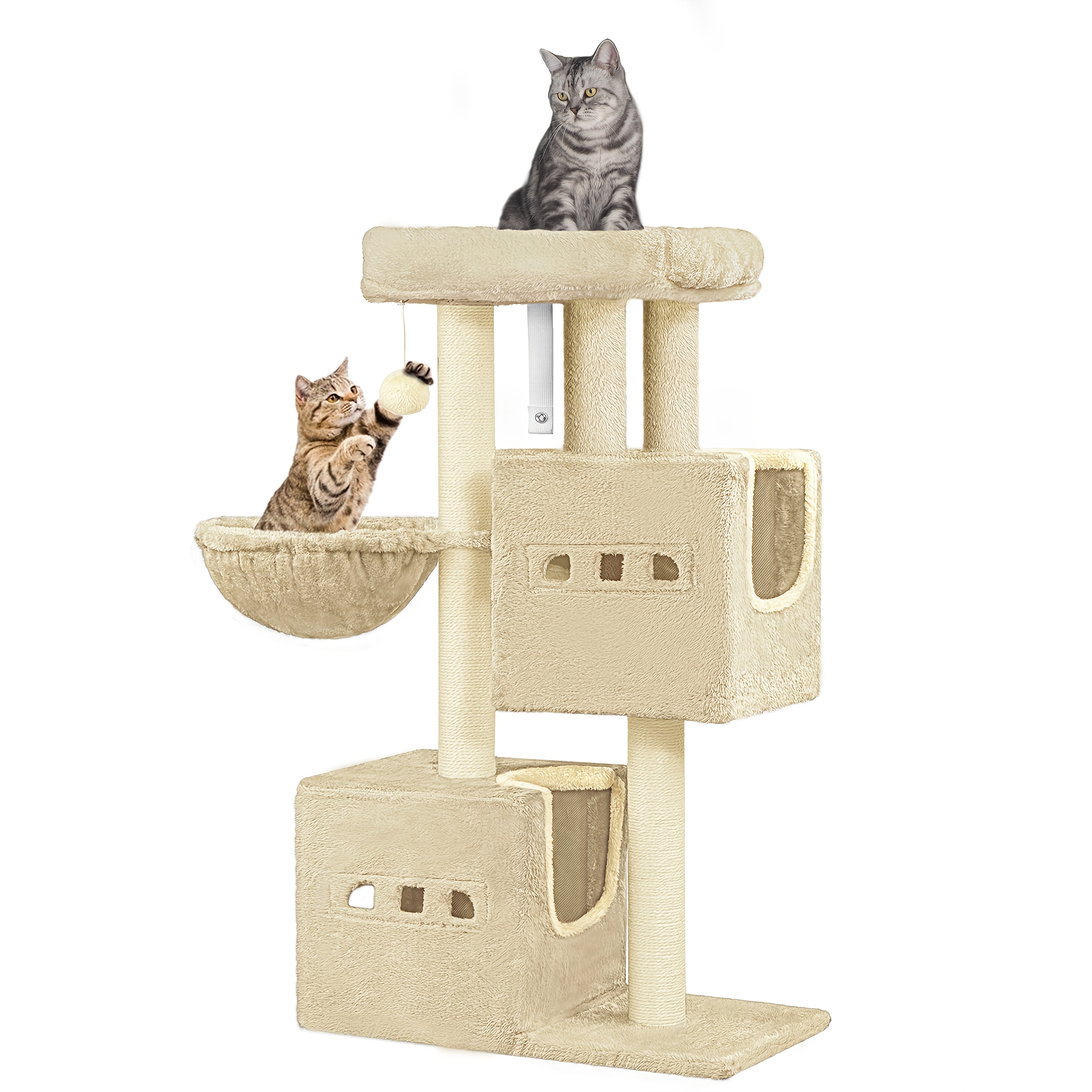 Katzen-Kratzbaum, 98cm für Haustiere und Zuhause – Detailansicht 3