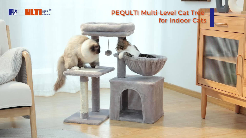 Katzen-Kratzbaum, Beige Farbe für Zuhause – Detailansicht 12